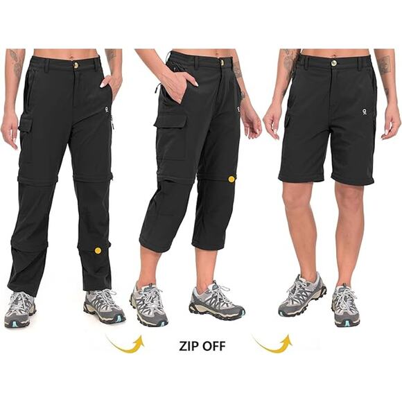 Little Donkey Andy Women's Stretch Convertible, Zip Off, Quick Dry Hiking Pants - Picture 4 of 6